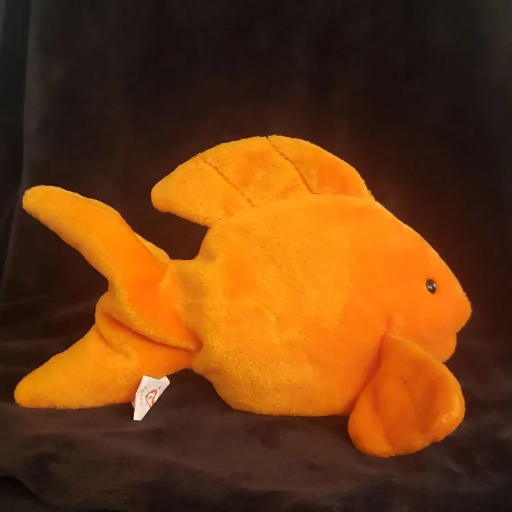 Vintage 1993 Ty Beanie Baby GOLDIE the Goldfish and Teeny Beanie GOLDIE